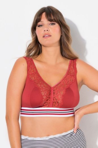 Moda za polnejše Grudnjak sportski minimizer s dodatkom ukrasne čipke plus velikost, xxl, Ulla Popken in Johann Popken (JP1880)