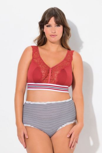 Moda za polnejše Grudnjak sportski minimizer s dodatkom ukrasne čipke plus velikost, xxl, Ulla Popken in Johann Popken (JP1880)