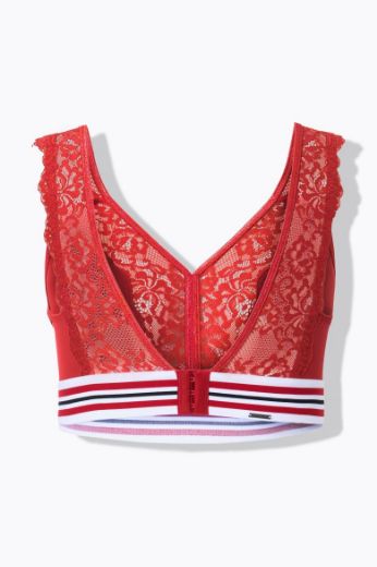 Moda za polnejše Grudnjak sportski minimizer s dodatkom ukrasne čipke plus velikost, xxl, Ulla Popken in Johann Popken (JP1880)
