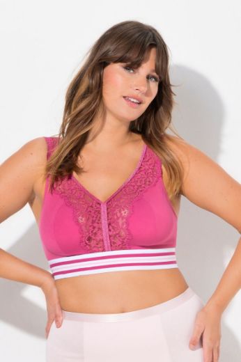 Moda za polnejše Grudnjak sportski minimizer s dodatkom ukrasne čipke plus velikost, xxl, Ulla Popken in Johann Popken (JP1880)