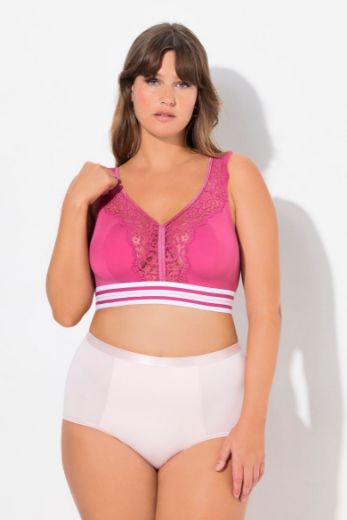 Moda za polnejše Grudnjak sportski minimizer s dodatkom ukrasne čipke plus velikost, xxl, Ulla Popken in Johann Popken (JP1880)