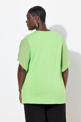 Moda za polnejše Bluza svečana s ukrasima na rukavima plus velikost, xxl, Ulla Popken in Johann Popken (JP1880)