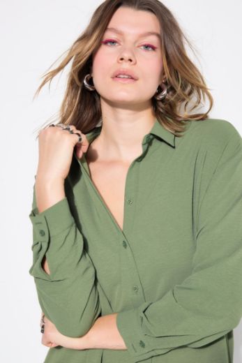 Moda za polnejše Bluza krep plus velikost, xxl, Ulla Popken in Johann Popken (JP1880)