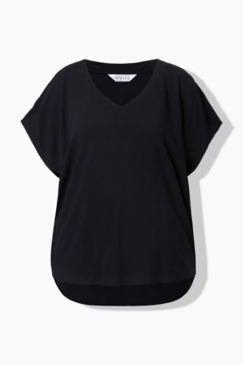 Moda za polnejše Majica kratkih rukava V ovratnika plus velikost, xxl, Ulla Popken in Johann Popken (JP1880)