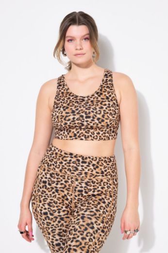 Moda za polnejše Grudnjak sportski s leopard uzorkom plus velikost, xxl, Ulla Popken in Johann Popken (JP1880)