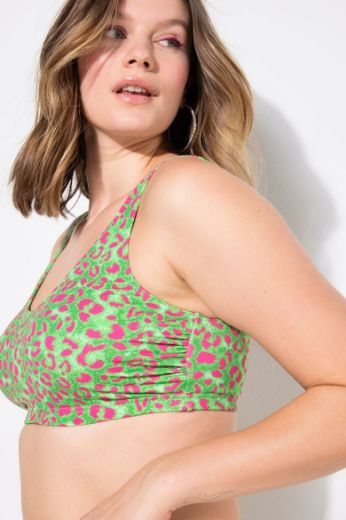 Moda za polnejše Kupaći kostim gornji dio s leopard uzorkom plus velikost, xxl, Ulla Popken in Johann Popken (JP1880)