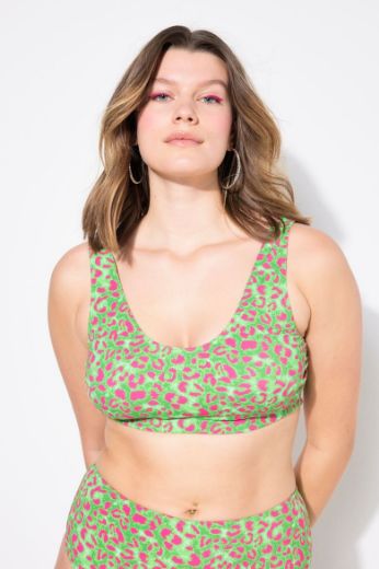 Moda za polnejše Kupaći kostim gornji dio s leopard uzorkom plus velikost, xxl, Ulla Popken in Johann Popken (JP1880)