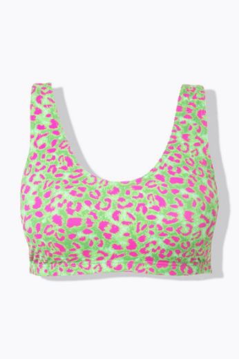 Moda za polnejše Kupaći kostim gornji dio s leopard uzorkom plus velikost, xxl, Ulla Popken in Johann Popken (JP1880)