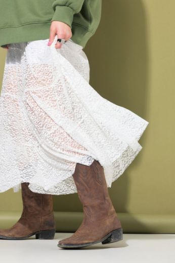 Moda za polnejše Suknja A kroja na volane plus velikost, xxl, Ulla Popken in Johann Popken (JP1880)