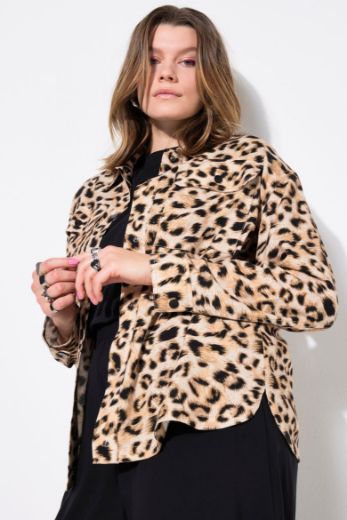 Moda za polnejše Košulja dugih rukava s leopard uzorkom plus velikost, xxl, Ulla Popken in Johann Popken (JP1880)
