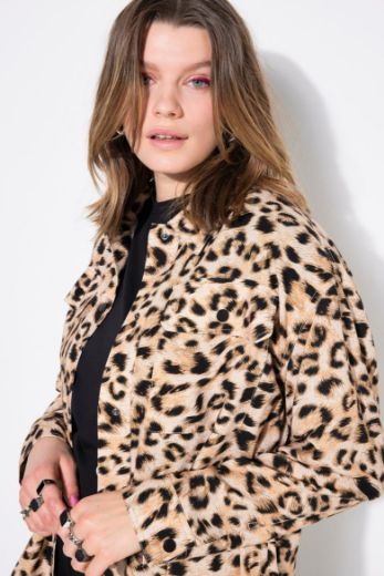 Moda za polnejše Košulja dugih rukava s leopard uzorkom plus velikost, xxl, Ulla Popken in Johann Popken (JP1880)