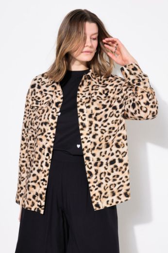 Moda za polnejše Košulja dugih rukava s leopard uzorkom plus velikost, xxl, Ulla Popken in Johann Popken (JP1880)