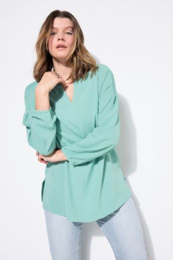 Moda za polnejše Bluza 3/4 rukava A kroja plus velikost, xxl, Ulla Popken in Johann Popken (JP1880)