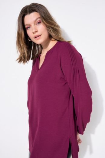 Moda za polnejše Bluza 3/4 rukava A kroja plus velikost, xxl, Ulla Popken in Johann Popken (JP1880)