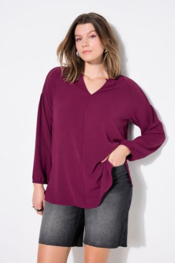 Moda za polnejše Bluza 3/4 rukava A kroja plus velikost, xxl, Ulla Popken in Johann Popken (JP1880)