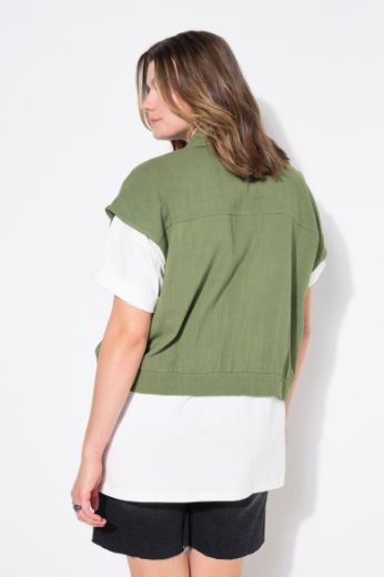 Moda za polnejše Prsluk od mješavine lana plus velikost, xxl, Ulla Popken in Johann Popken (JP1880)