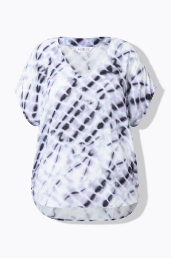 Moda za polnejše Bluza kratkih rukava V ovratnika plus velikost, xxl, Ulla Popken in Johann Popken (JP1880)