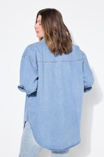 Moda za polnejše Košilja traper šireg kroja plus velikost, xxl, Ulla Popken in Johann Popken (JP1880)