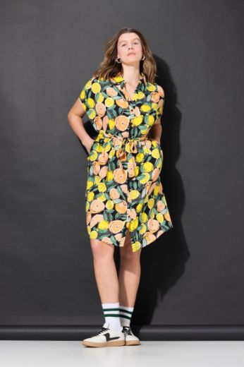 Moda za polnejše Haljina midi kratkih rukava plus velikost, xxl, Ulla Popken in Johann Popken (JP1880)