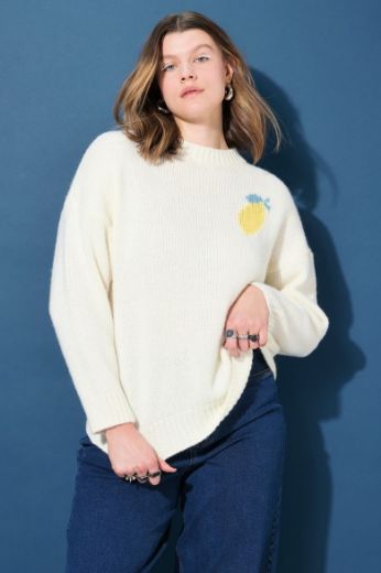 Moda za polnejše Pulover dugih rukava plus velikost, xxl, Ulla Popken in Johann Popken (JP1880)