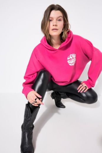 Moda za polnejše Majica dugih rukava s kapuljačom plus velikost, xxl, Ulla Popken in Johann Popken (JP1880)