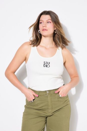 Moda za polnejše Top okruglog ovratnika plus velikost, xxl, Ulla Popken in Johann Popken (JP1880)
