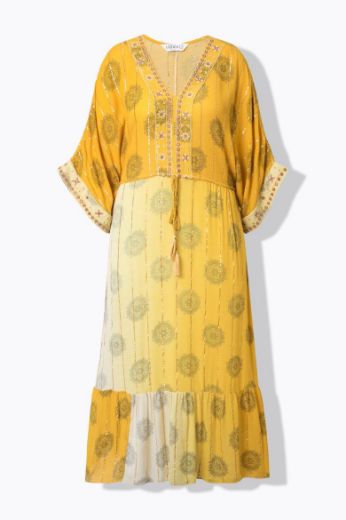 Moda za polnejše Haljina maxi A kroja plus velikost, xxl, Ulla Popken in Johann Popken (JP1880)