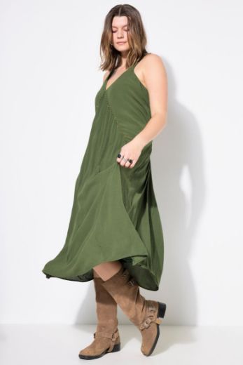 Moda za polnejše Haljina maxi bez rukava A kroja plus velikost, xxl, Ulla Popken in Johann Popken (JP1880)