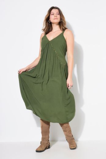 Moda za polnejše Haljina maxi bez rukava A kroja plus velikost, xxl, Ulla Popken in Johann Popken (JP1880)