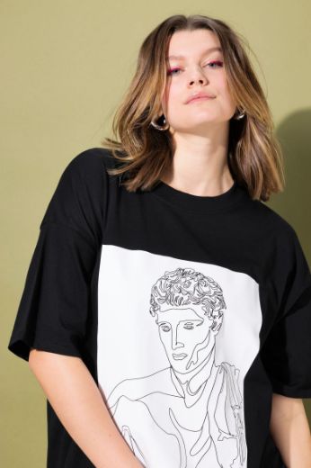 Moda za polnejše Majica kratkih rukava okruglog ovratnika plus velikost, xxl, Ulla Popken in Johann Popken (JP1880)