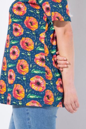Moda za polnejše Majica kratkih rukava okruglog ovratnika plus velikost, xxl, Ulla Popken in Johann Popken (JP1880)