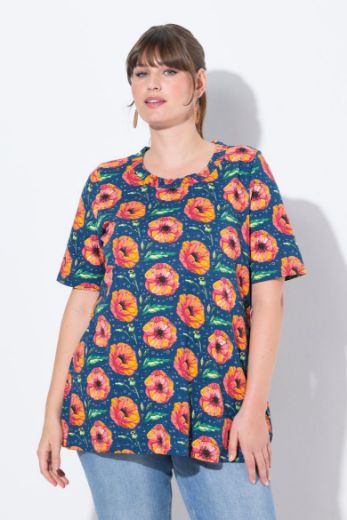 Moda za polnejše Majica kratkih rukava okruglog ovratnika plus velikost, xxl, Ulla Popken in Johann Popken (JP1880)