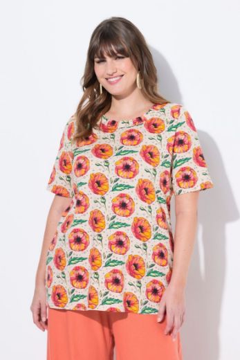 Moda za polnejše Majica kratkih rukava okruglog ovratnika plus velikost, xxl, Ulla Popken in Johann Popken (JP1880)