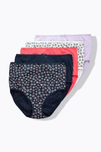 Moda za polnejše Gaćice maxi 5 komada plus velikost, xxl, Ulla Popken in Johann Popken (JP1880)