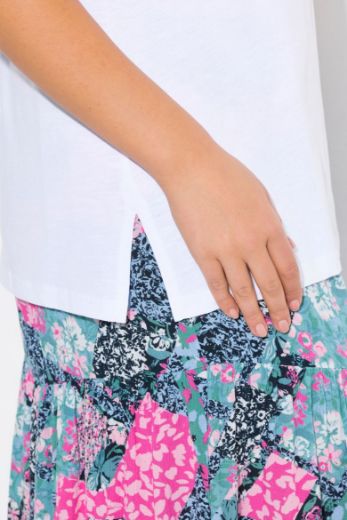 Moda za polnejše Majica kratkih rukava V ovratnika plus velikost, xxl, Ulla Popken in Johann Popken (JP1880)