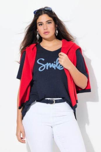 Moda za polnejše Majica kratkih rukava V ovratnika plus velikost, xxl, Ulla Popken in Johann Popken (JP1880)