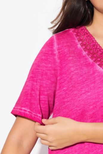 Moda za polnejše Majica kratkih rukava V ovratnika plus velikost, xxl, Ulla Popken in Johann Popken (JP1880)