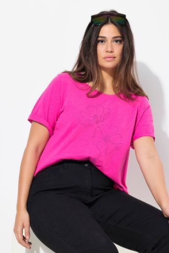 Moda za polnejše Majica kratkih rukava okruglog ovratnika plus velikost, xxl, Ulla Popken in Johann Popken (JP1880)
