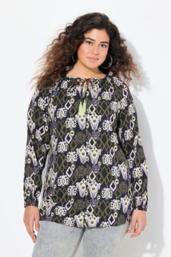 Moda za polnejše Bluza dugih rukava okruglog ovratnika plus velikost, xxl, Ulla Popken in Johann Popken (JP1880)