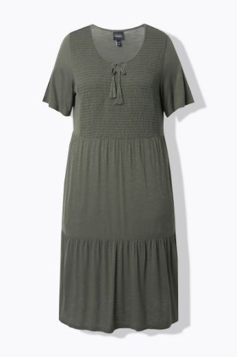 Moda za polnejše Haljina kratkih rukava okruglog ovratnika plus velikost, xxl, Ulla Popken in Johann Popken (JP1880)