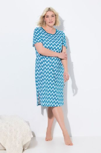 Moda za polnejše Spavaćica kratkih rukava okruglog ovratnika plus velikost, xxl, Ulla Popken in Johann Popken (JP1880)