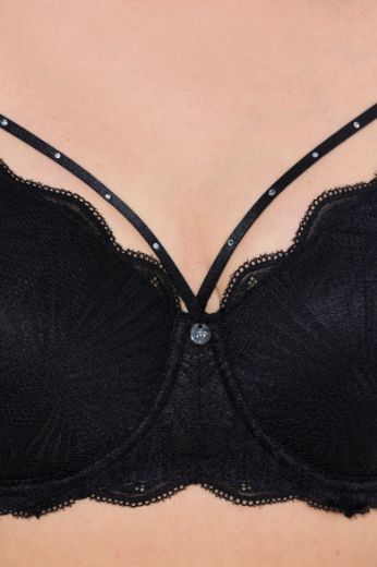 Moda za polnejše Grudnjak sa žicom i ukrasnom čipkom plus velikost, xxl, Ulla Popken in Johann Popken (JP1880)