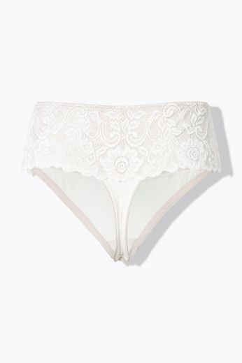 Moda za polnejše Gaćice tange visokog struka  s čipkom plus velikost, xxl, Ulla Popken in Johann Popken (JP1880)
