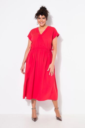Moda za polnejše Haljina maxi kratkih rukava V ovratnika plus velikost, xxl, Ulla Popken in Johann Popken (JP1880)