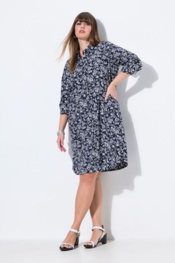 Moda za polnejše Haljina 3/4 rukava A kroja plus velikost, xxl, Ulla Popken in Johann Popken (JP1880)