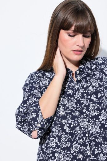 Moda za polnejše Haljina 3/4 rukava A kroja plus velikost, xxl, Ulla Popken in Johann Popken (JP1880)