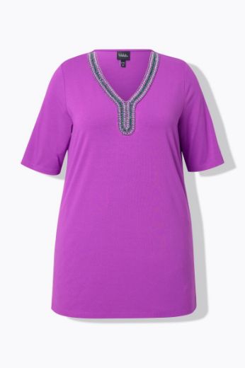 Moda za polnejše Majica polu rukava A kroja plus velikost, xxl, Ulla Popken in Johann Popken (JP1880)