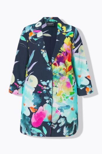 Moda za polnejše Sako 3/4 rukava A kroja plus velikost, xxl, Ulla Popken in Johann Popken (JP1880)