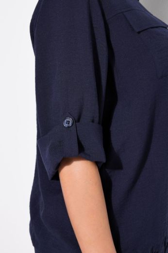 Moda za polnejše Bluza dugih rukava na kopčanje plus velikost, xxl, Ulla Popken in Johann Popken (JP1880)