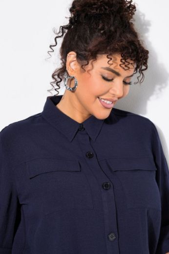 Moda za polnejše Bluza dugih rukava na kopčanje plus velikost, xxl, Ulla Popken in Johann Popken (JP1880)